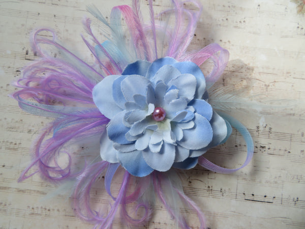 Unicorn Pastel Feather Hair Clip