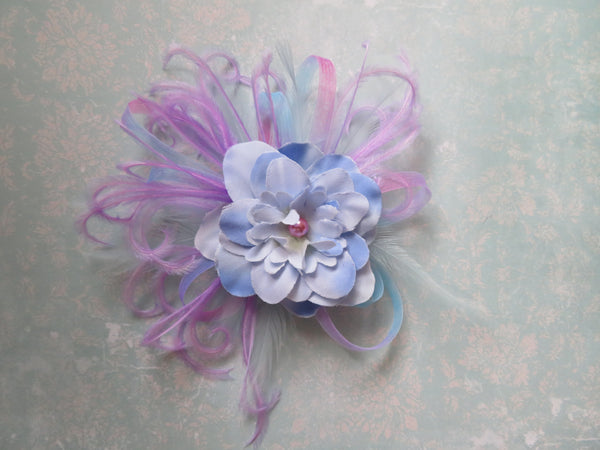 Unicorn Pastel Feather Hair Clip