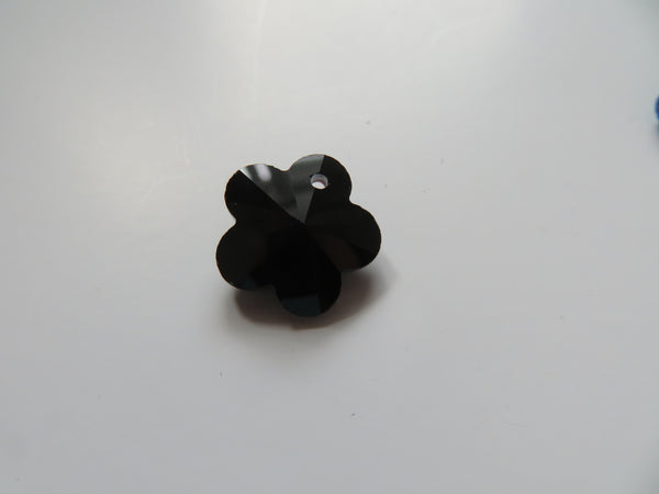 Black Crystal Daisy Cabochons