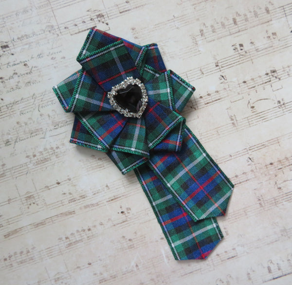 MacKenzie Heart Tartan Brooch