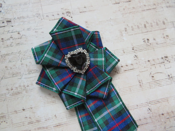 MacKenzie Heart Tartan Brooch