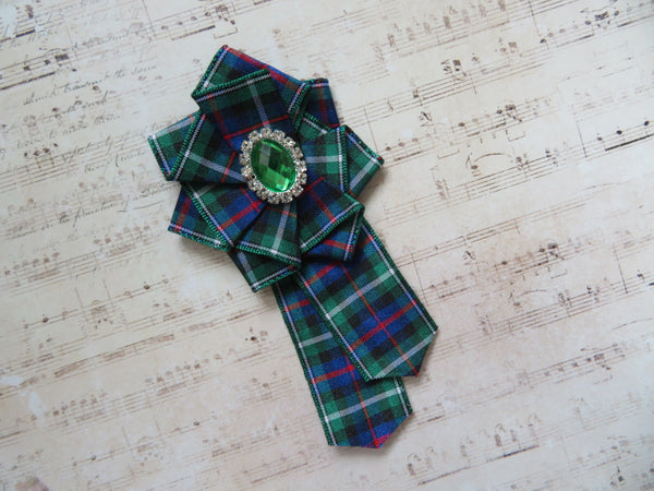 MacKenzie Crystal Tartan Brooch