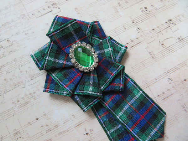 MacKenzie Crystal Tartan Brooch