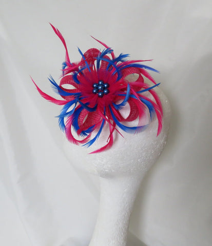 Cerise Pink and Royal Blue Mini Lily