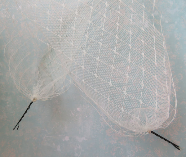 Ivory Narrow Double Veil