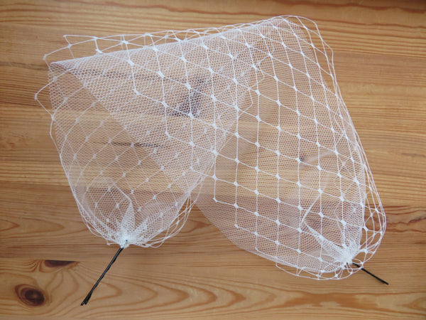 Ivory Narrow Double Veil