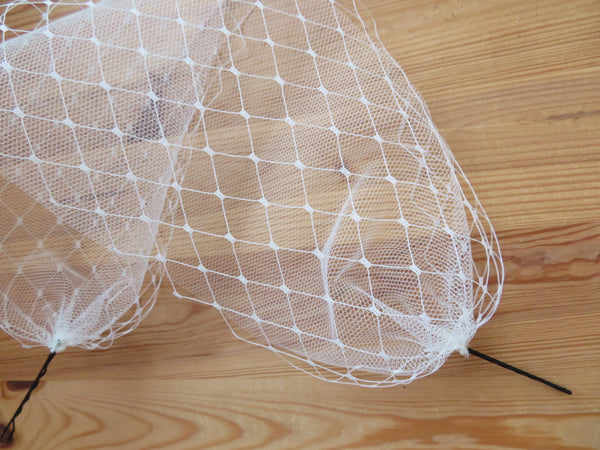Ivory Narrow Double Veil