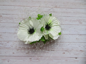 Ivory & Lime Penny Blossom Comb