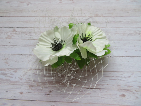 Ivory & Lime Penny Blossom Comb