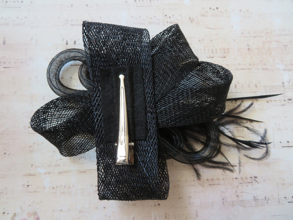 Black Clara Fascinator