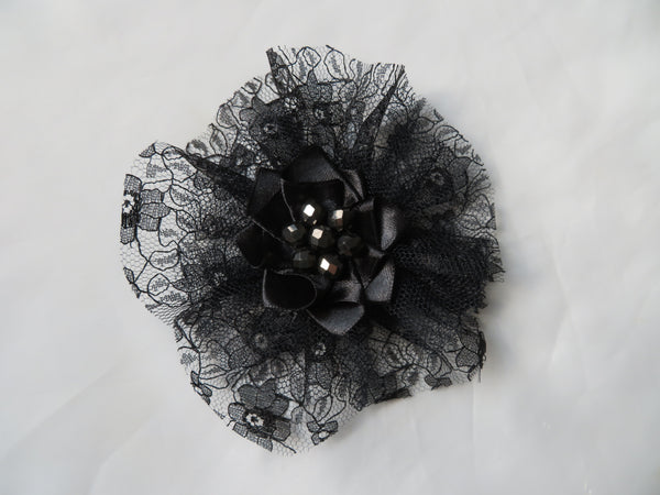 Black Lace Ophelia Fascinator