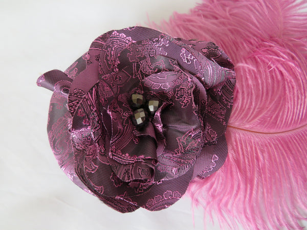 Damask Lavender Pink & Grey Agatha