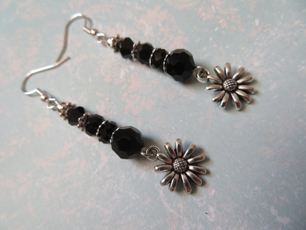 Whimsy Goth Daisy Earrings