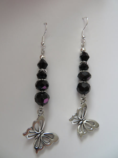 Whimsy Goth Butterfly Earrings