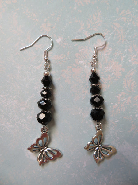 Whimsy Goth Butterfly Earrings