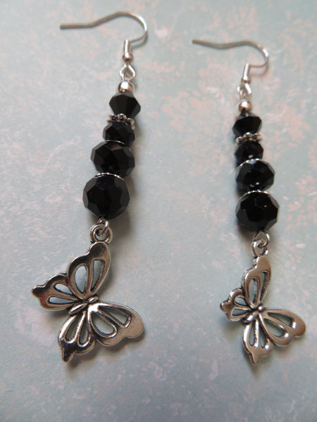 Whimsy Goth Butterfly Earrings
