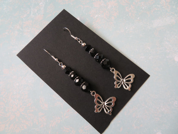 Whimsy Goth Butterfly Earrings