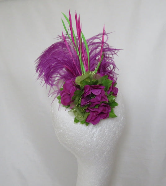 Amethyst Magenta & Lime Green Portia