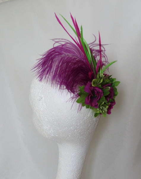 Amethyst Magenta & Lime Green Portia