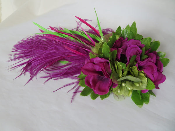 Amethyst Magenta & Lime Green Portia