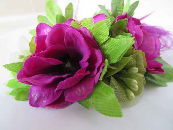 Amethyst Magenta & Lime Green Portia