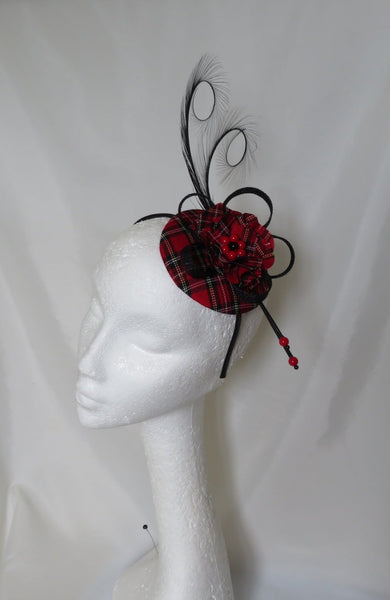 Royal Stewart Tartan Tamara Fascinator