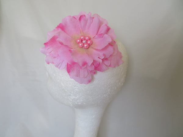 Pale Candy Pink Penny Blossom Hair Clip
