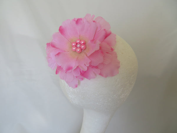 Pale Candy Pink Penny Blossom Hair Clip