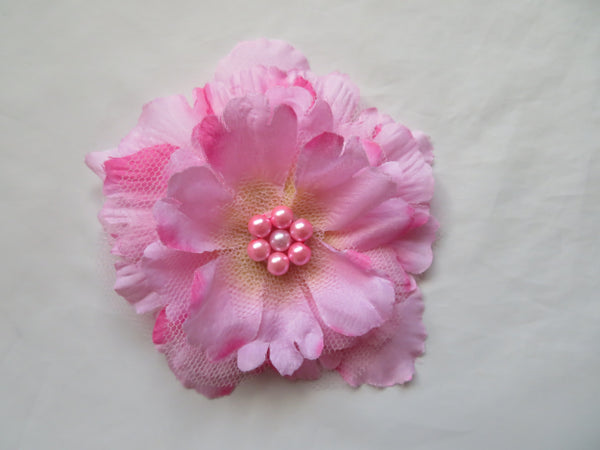 Pale Candy Pink Penny Blossom Hair Clip
