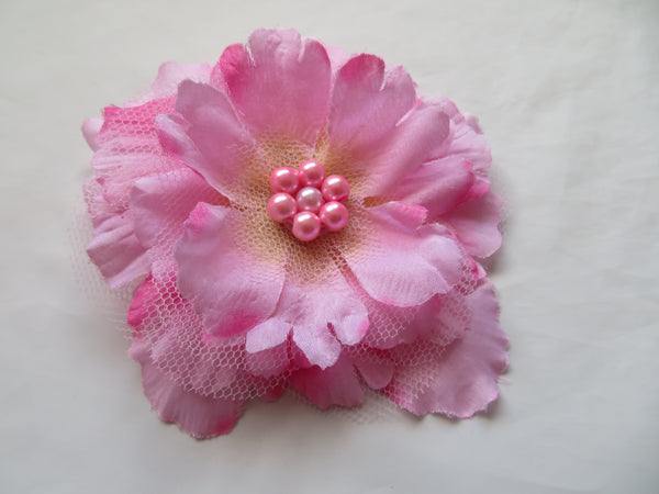 Pale Candy Pink Penny Blossom Hair Clip