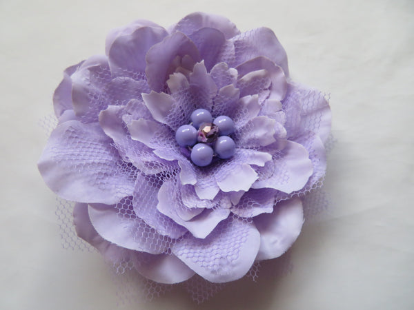Lilac Camellia Penny Blossom Hair Clip