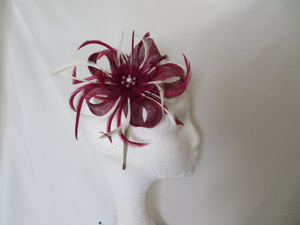 Burgundy Plum and Ivory Mini Lily