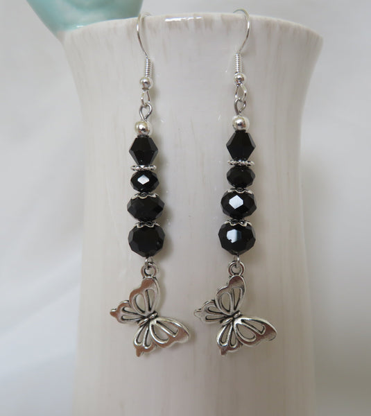 Whimsy Goth Butterfly Earrings