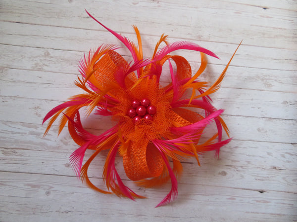 Orange & Cerise Fuchsia Pink & Mini Lily