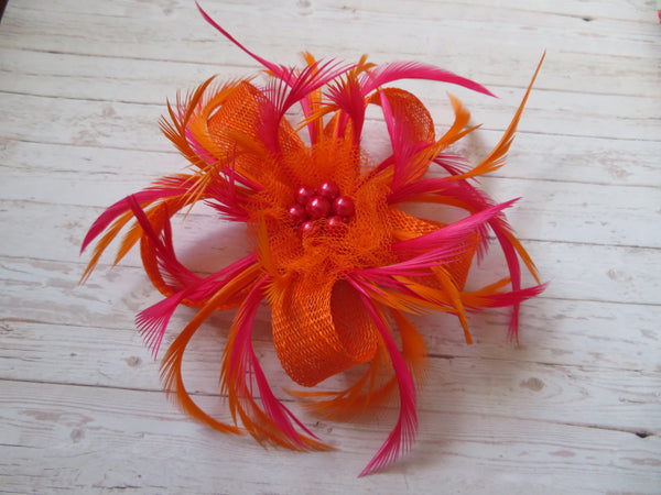 Orange & Cerise Fuchsia Pink & Mini Lily