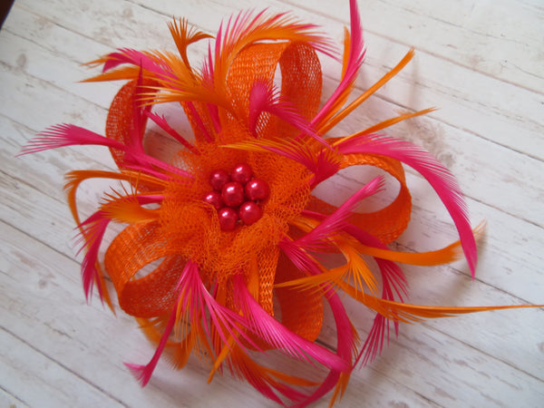 Orange & Cerise Fuchsia Pink & Mini Lily