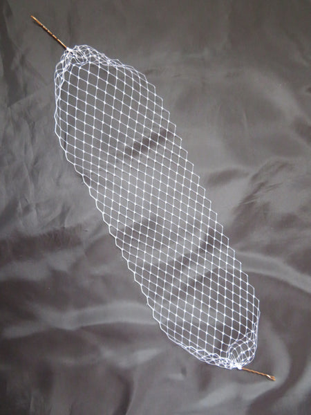 White Narrow Bandeau Veil