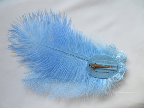 Pale Sky Blue Austen Regency Headpiece