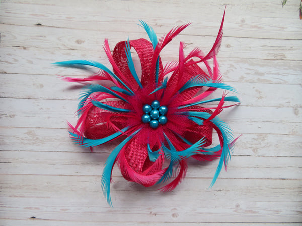 Cerise Pink & Turquoise Blue Mini Lily