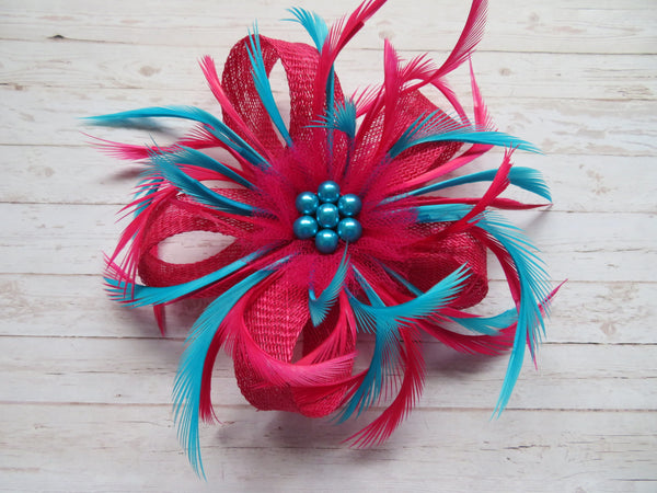 Cerise Pink & Turquoise Blue Mini Lily