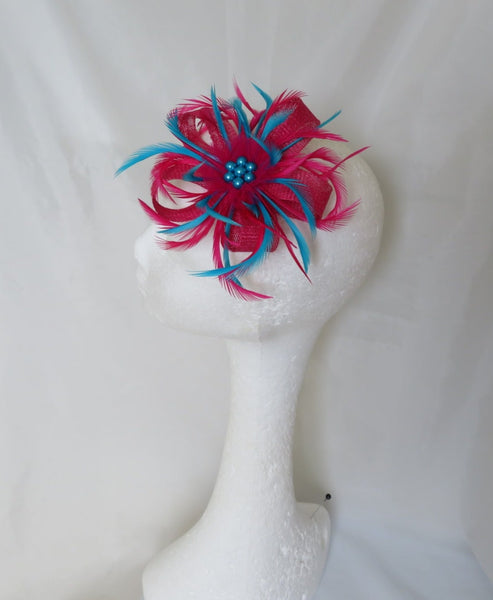 Cerise Pink & Turquoise Blue Mini Lily