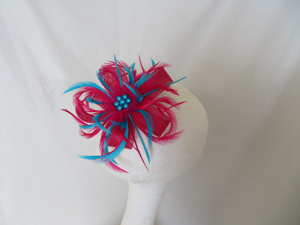 Cerise Pink & Turquoise Blue Mini Lily