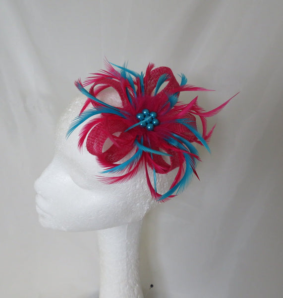 Cerise Pink & Turquoise Blue Mini Lily