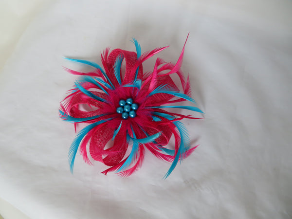 Cerise Pink & Turquoise Blue Mini Lily