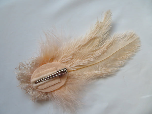 Pale Peach Austen Regency Headpiece