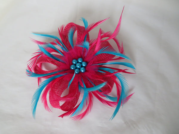 Cerise Pink & Turquoise Blue Mini Lily