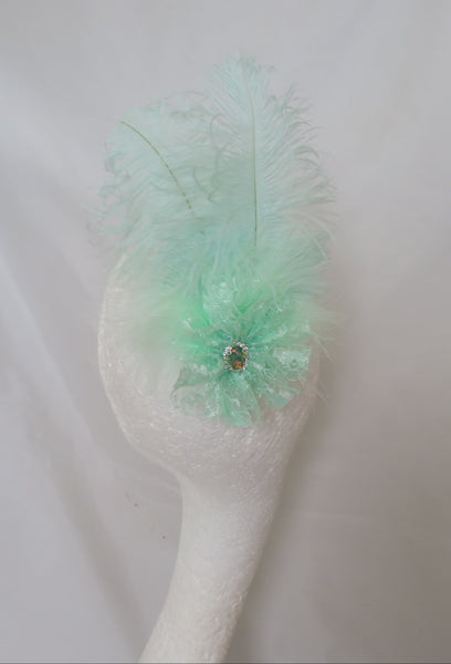Mint Green Austen Regency Headpiece
