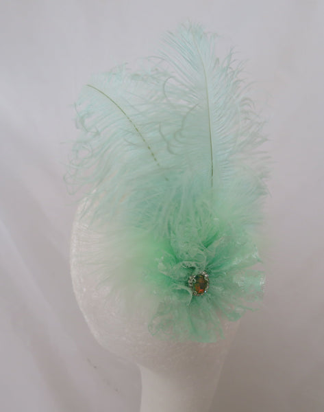 Mint Green Austen Regency Headpiece