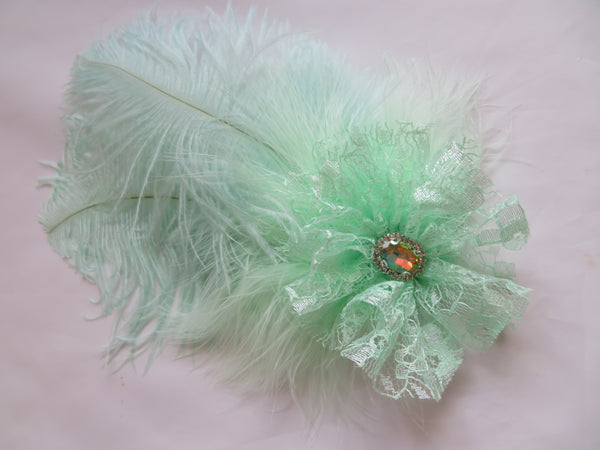 Mint Green Austen Regency Headpiece