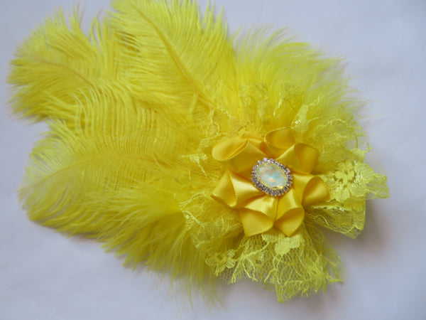 Canary Yellow Austen Regency Headpiece